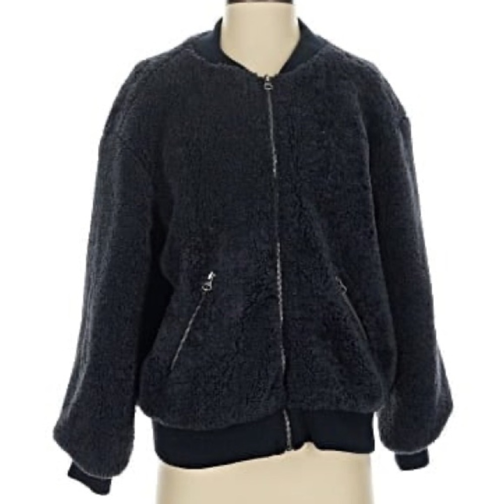 C&C California Dark Navy Fleece Jacket | Size S